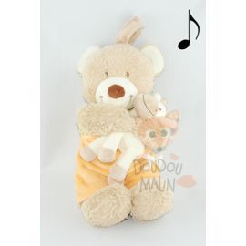  lapin musical jaune beige crème vert girafe 